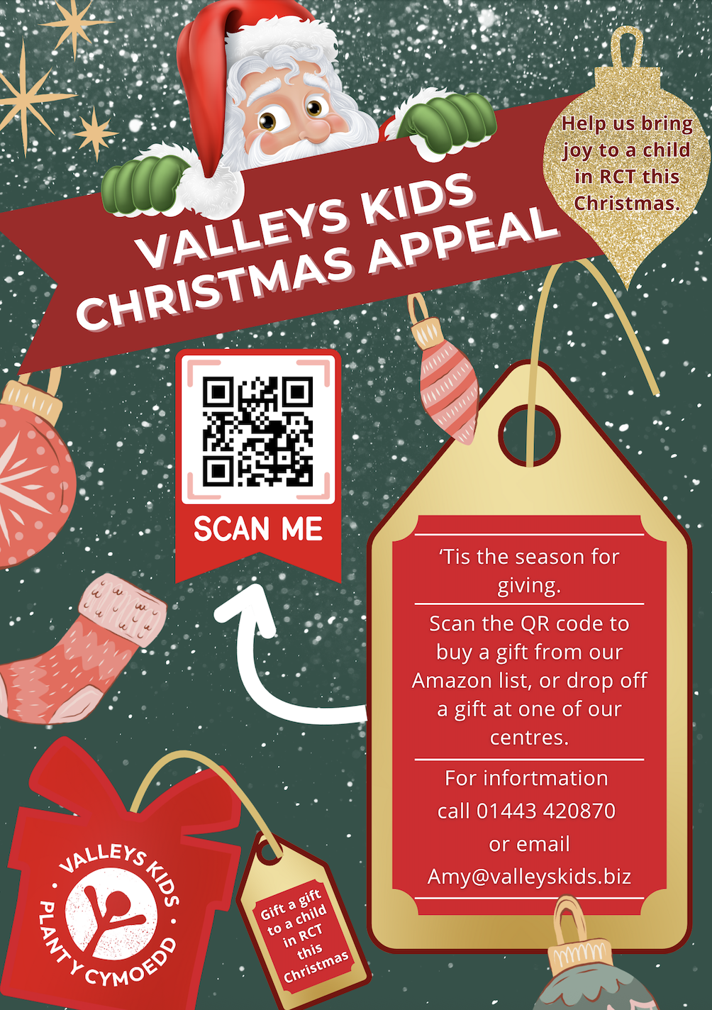Give the Joy of Christmas: Valleys Kids Launches Annual Gift Appeal